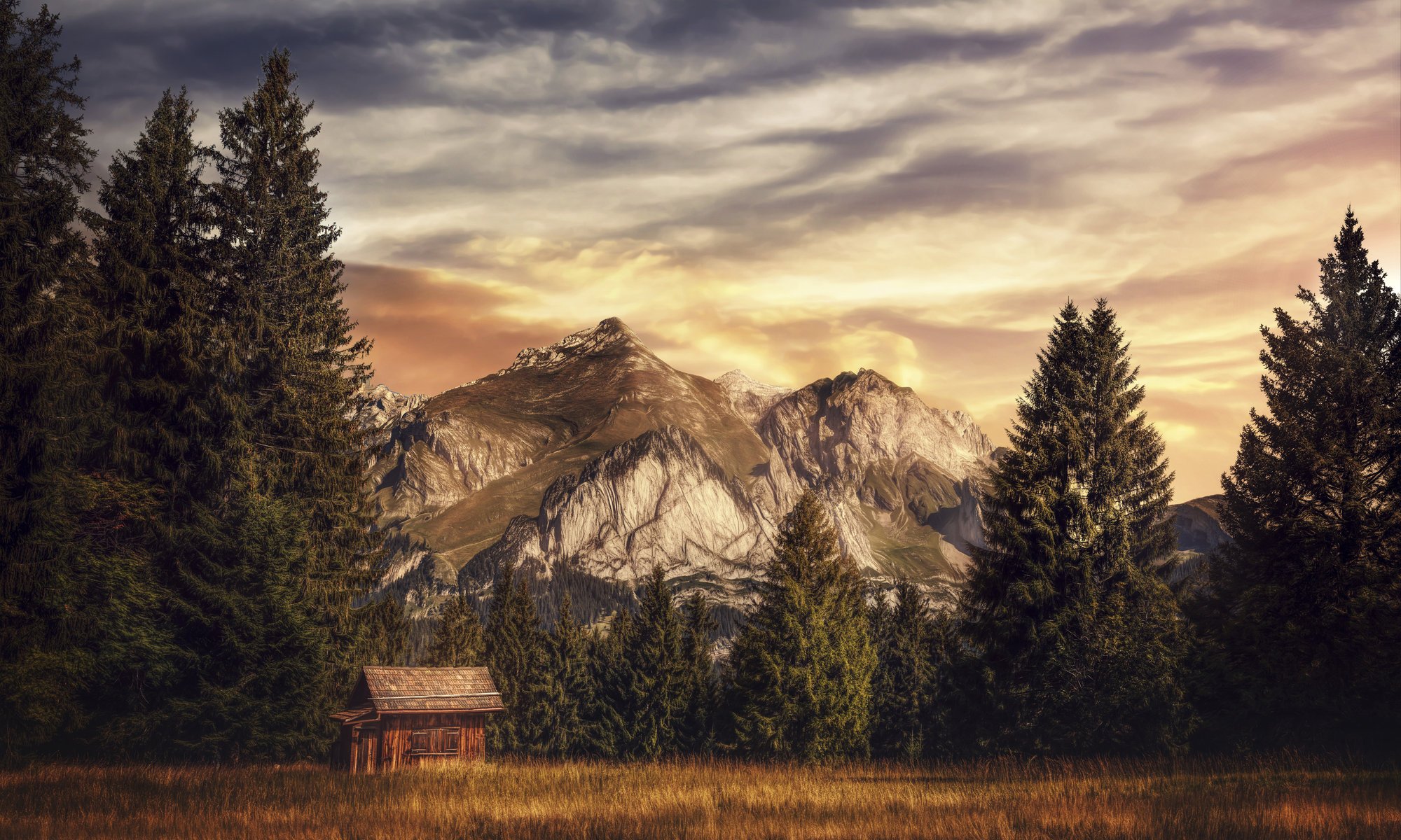 residenza di campagna casa montagne lavorazione