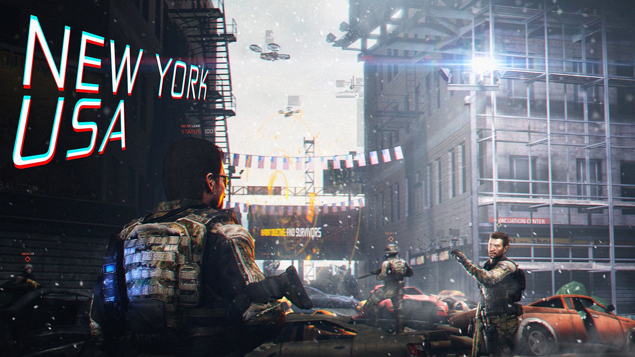 calle ciudad departamento nueva york departamento de tom clancy tom clancy crossover mike harper call of duty: black ops ii soldados