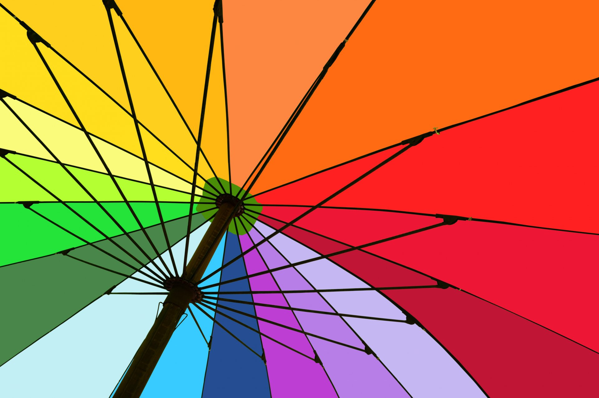 colors umbrella structure