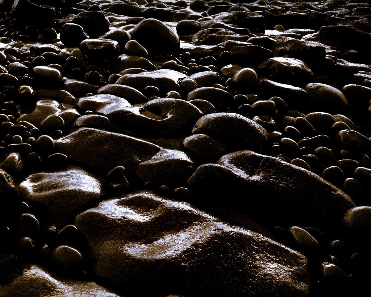 piedras guijarros oscuro