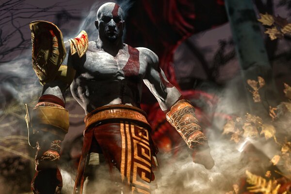 Kratos Dios de la guerra, hombre fuerte