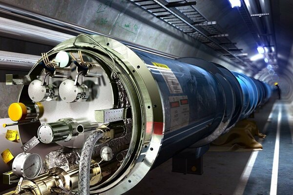 Bild des Hadron Collider-Rohrs