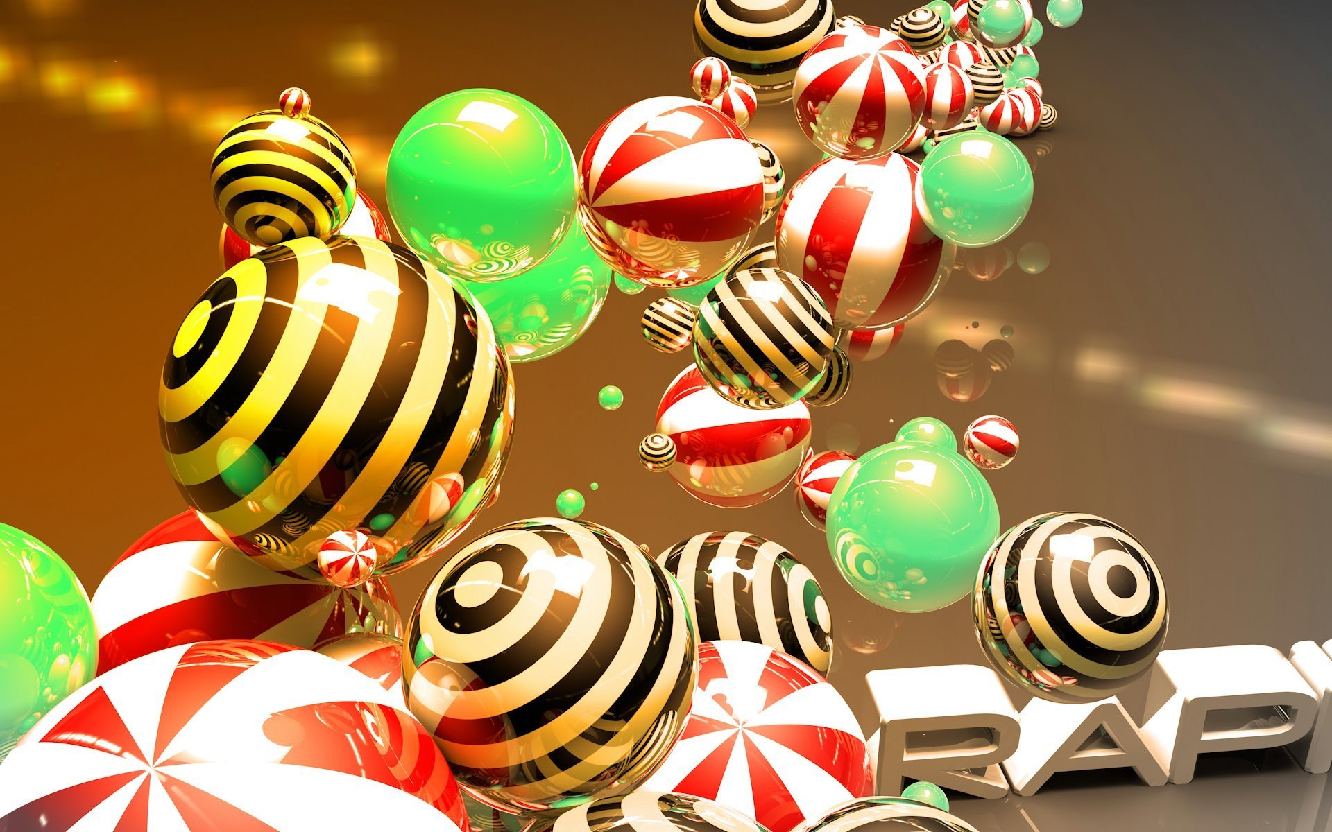 ball sphere glossy art wallpapers bulbs cinema 4d 3d