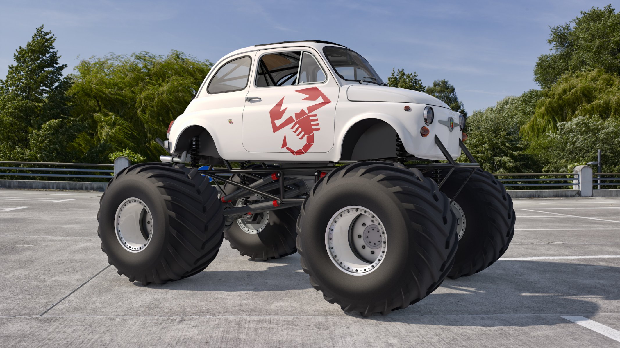 abarth large wheels scorpion