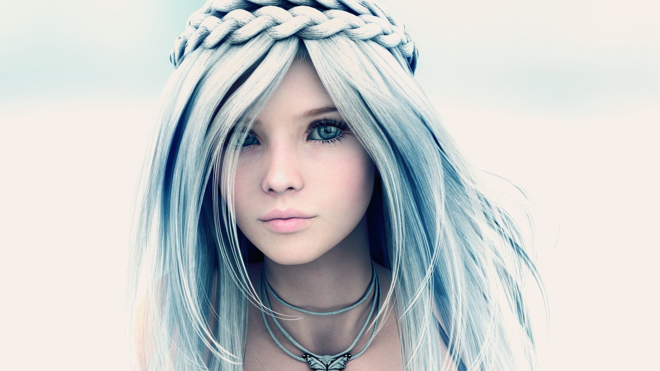 girl face rendering cg 3d mutantdesign