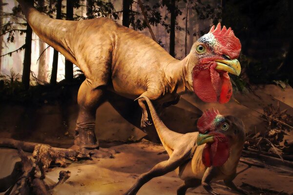 Kurosaurs: dinosaurs with chicken heads