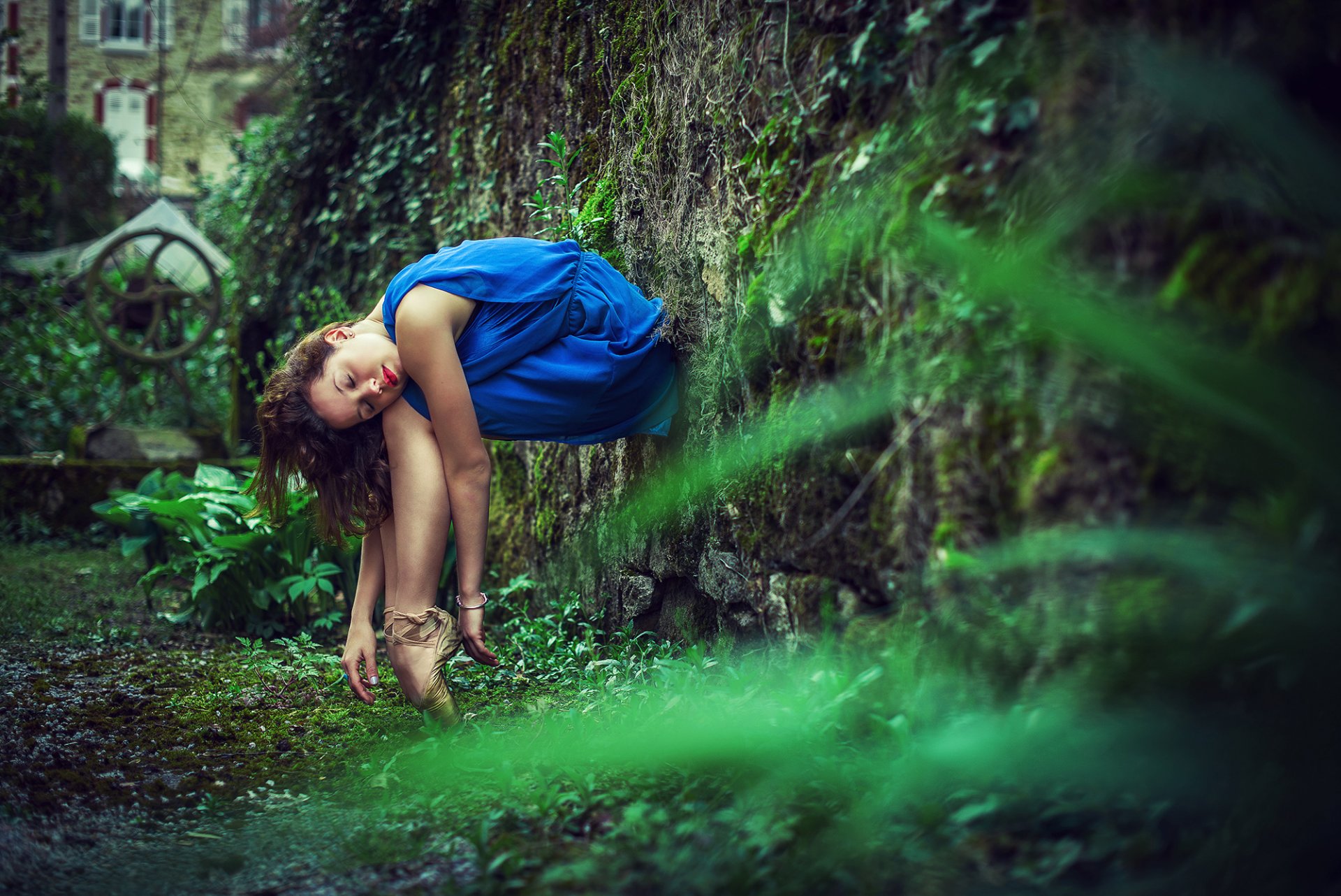 bailarina zapatos de punta descanso sueño