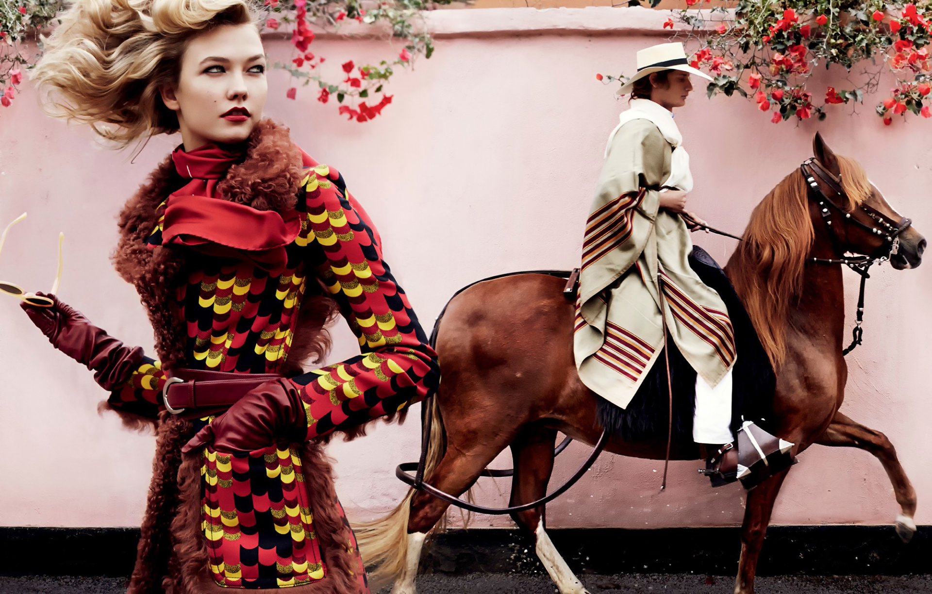 karlie kloss mexicaine cheval cavalier mode juin 2014