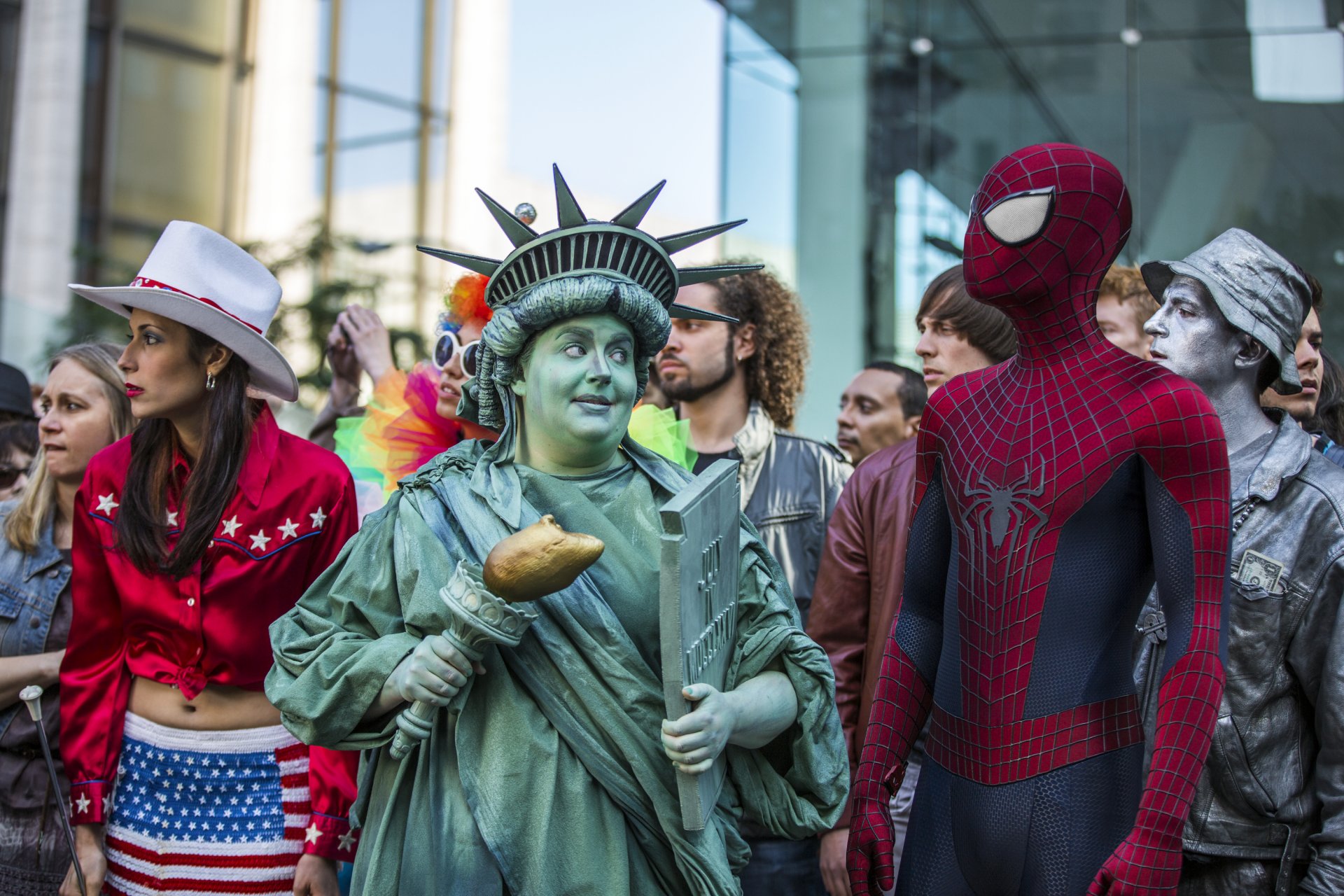 statua wolności spider-man andrew garfield niesamowity spider-man 2