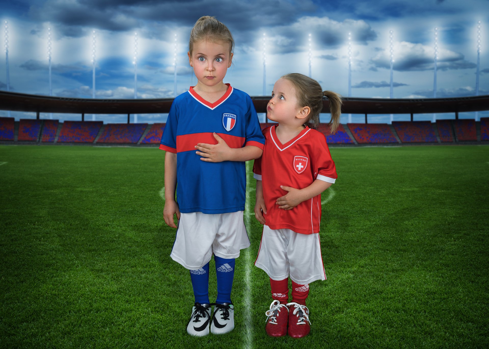 filles footballeuses uniforme humour