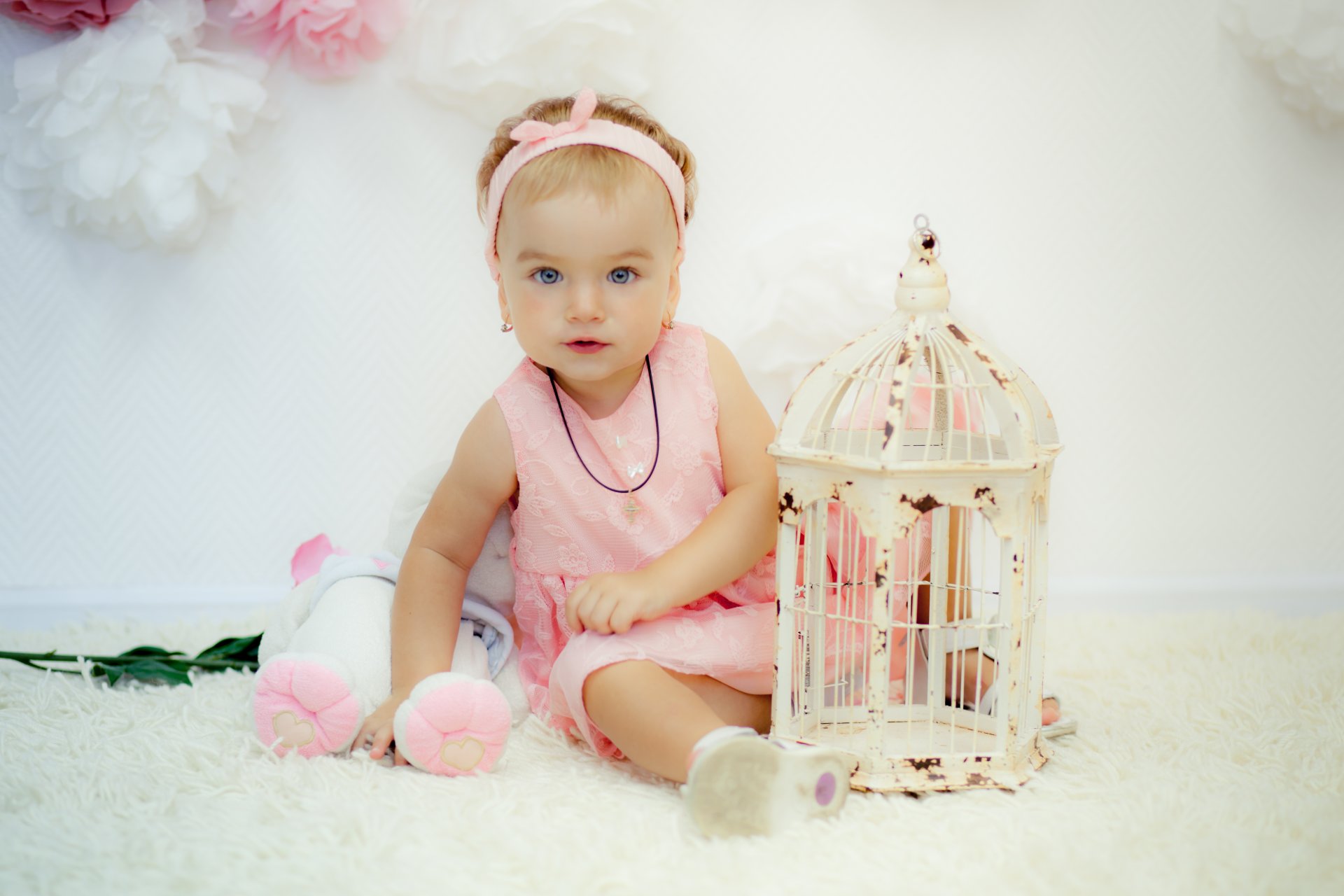 enfants fille jouet cage