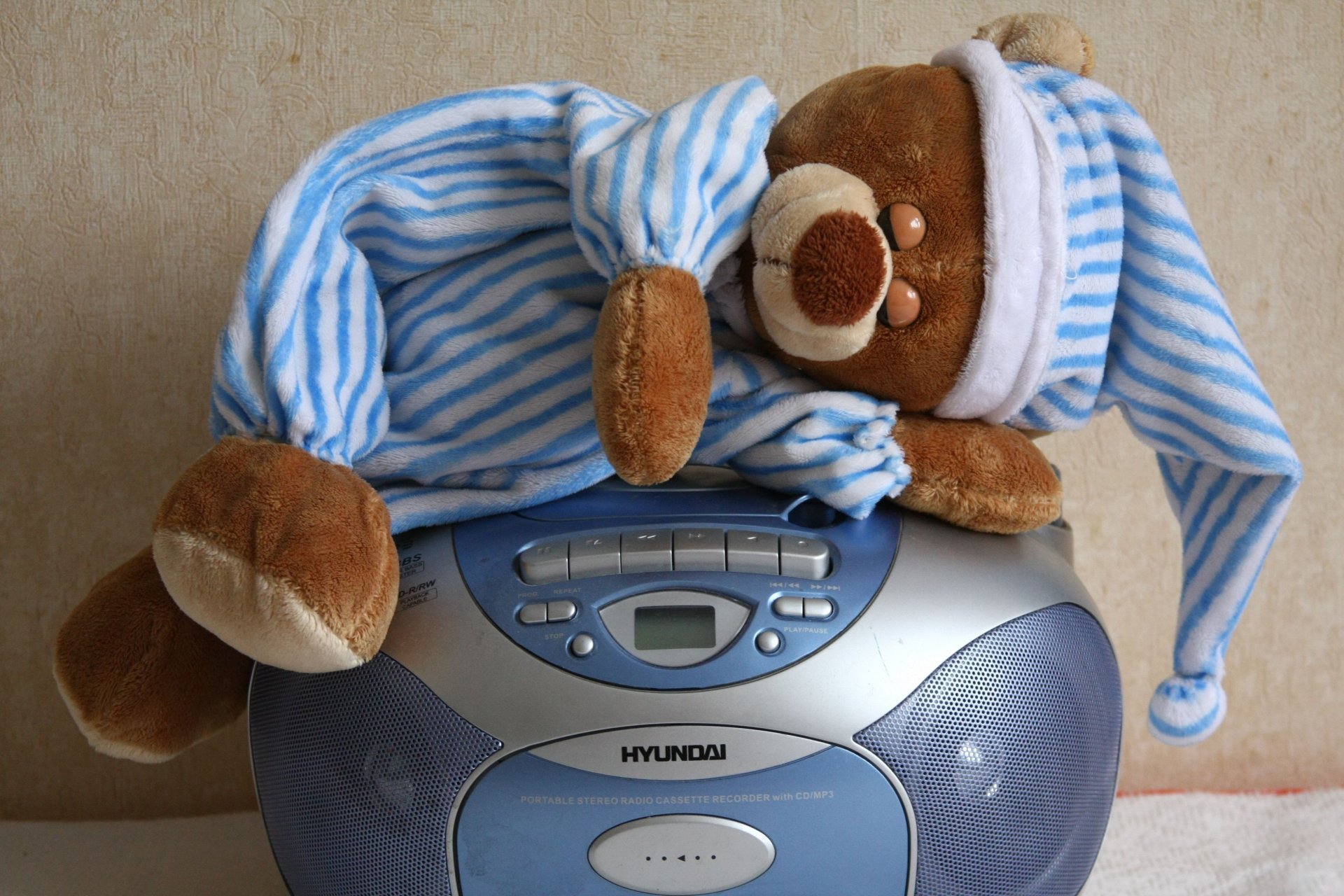 bear toys pajamas teddy bear sleeping tape