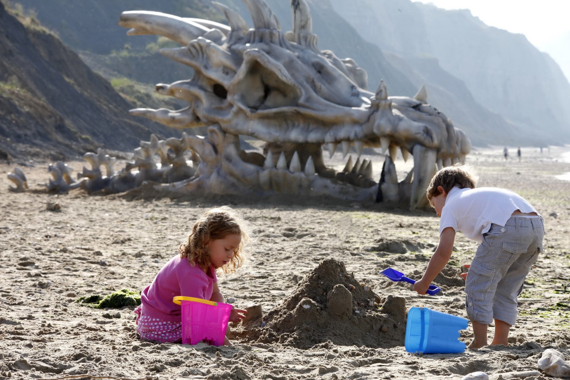 children sand dragon skull