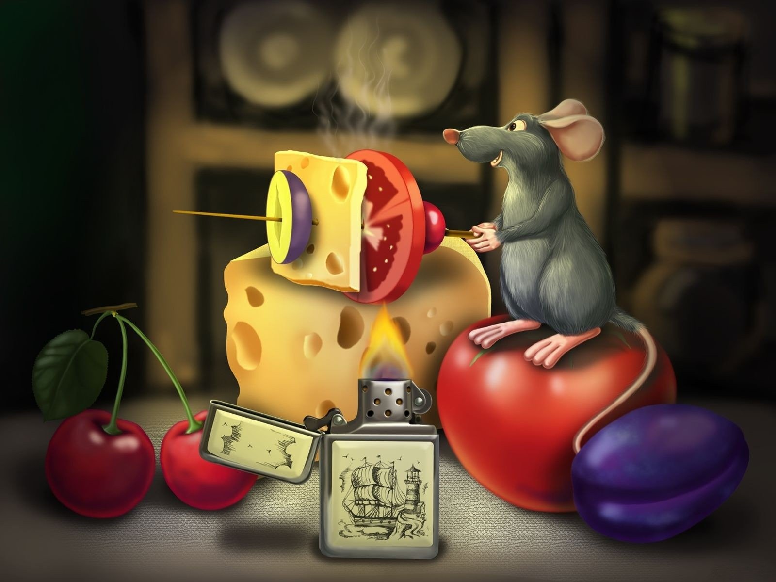 ratatouille essen cartoon