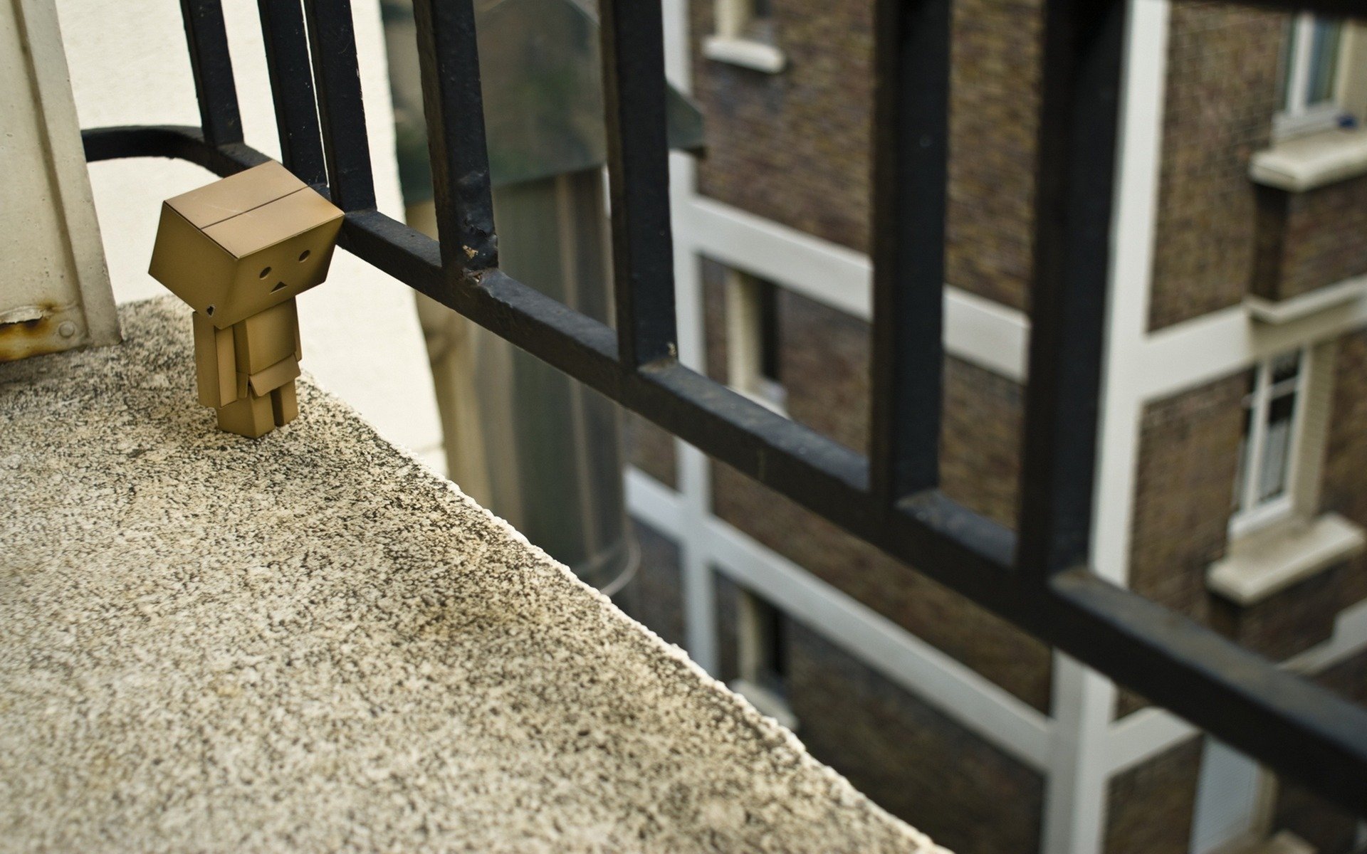 box balcony fencing rails house window danbo