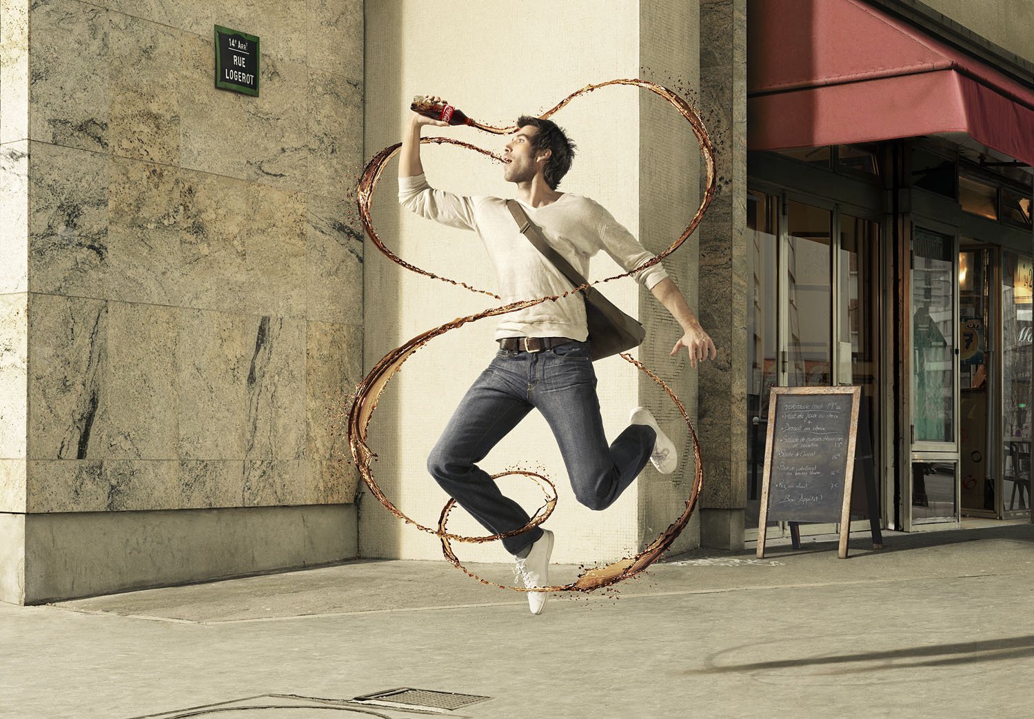 le roman лоурент photographe homme coca-cola jet rue