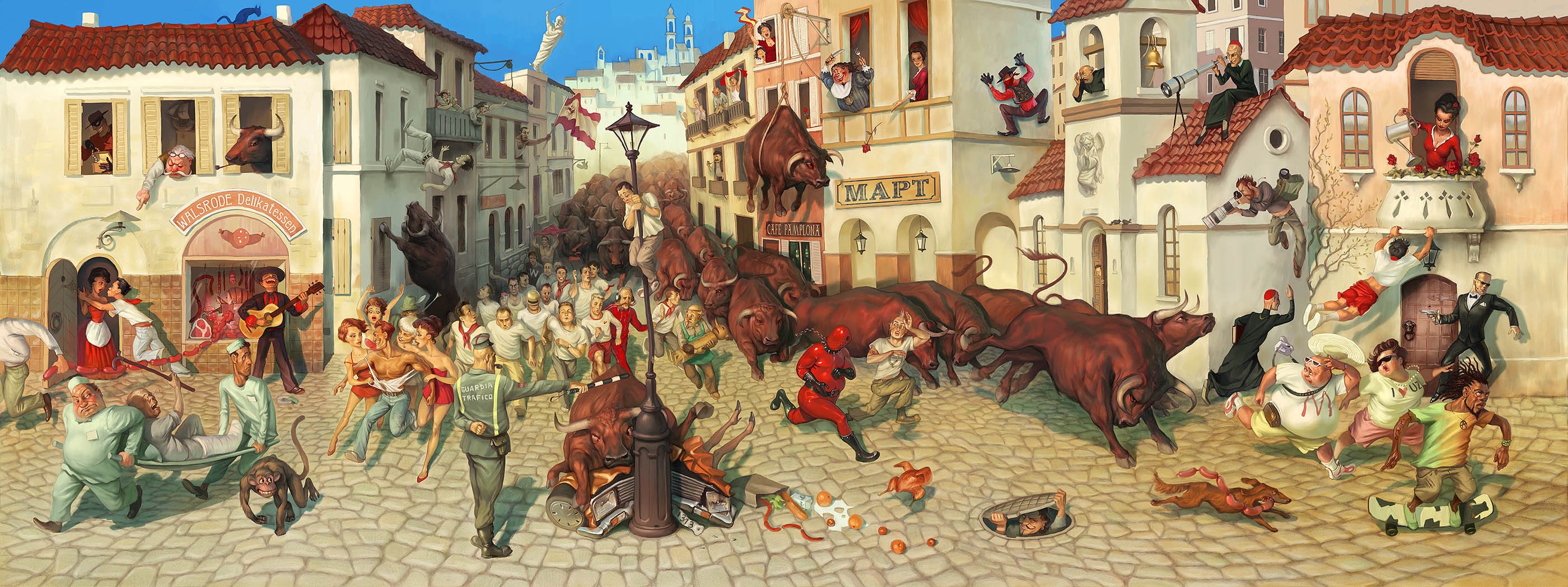 waldemar kazak fiesta spain square humor