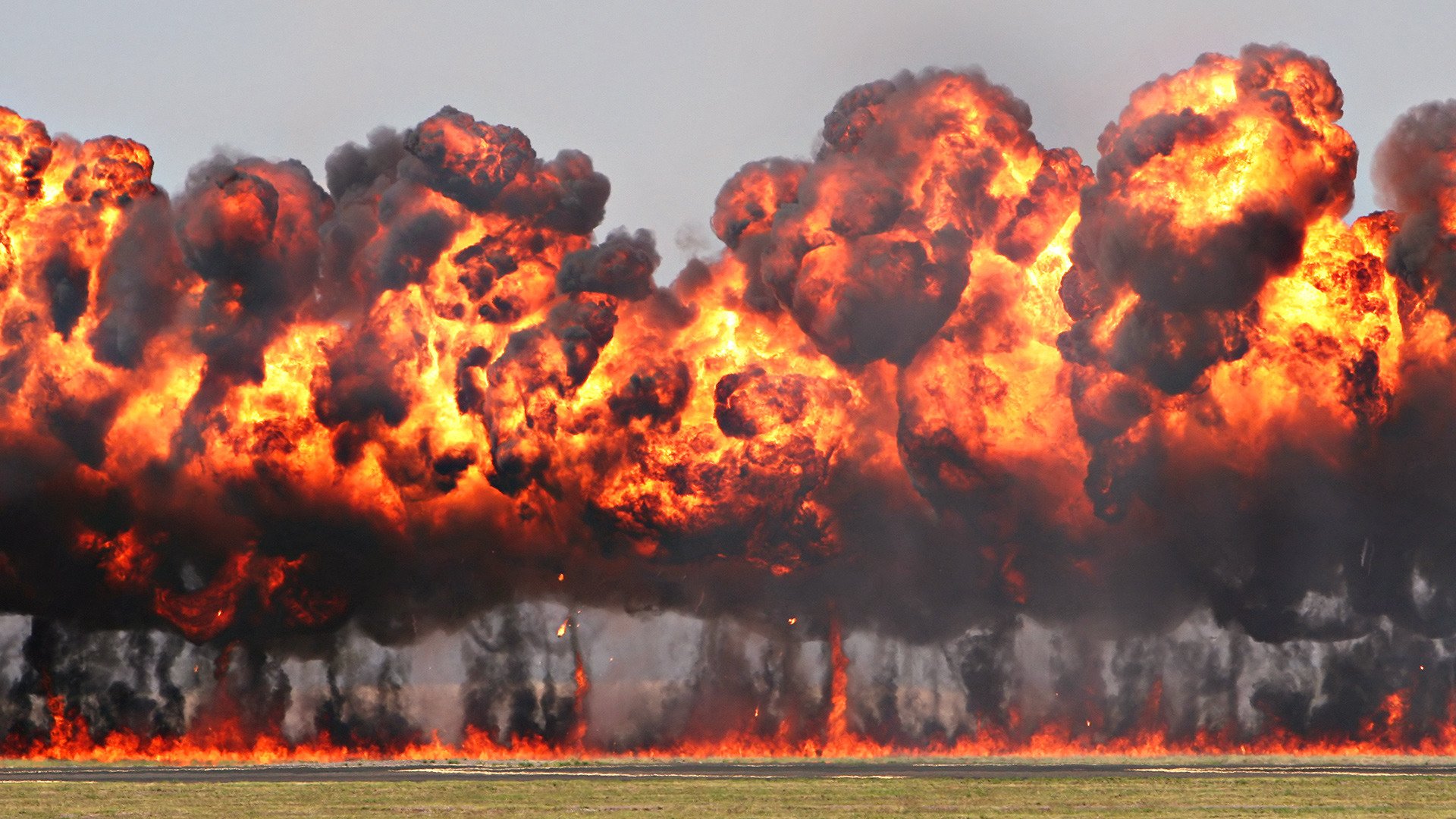 explosions fire smoke dust background