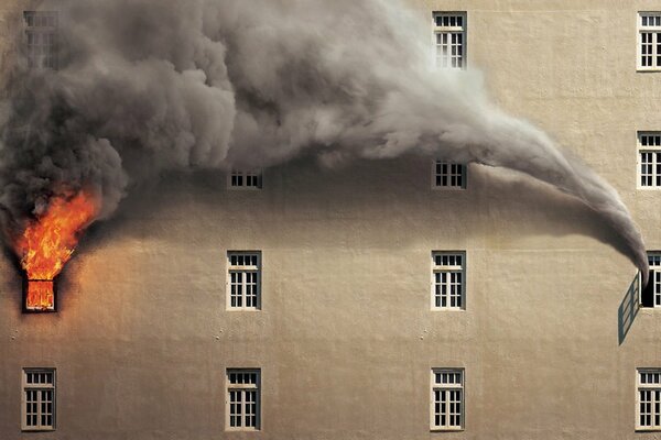 Illustration d un incendie en rond