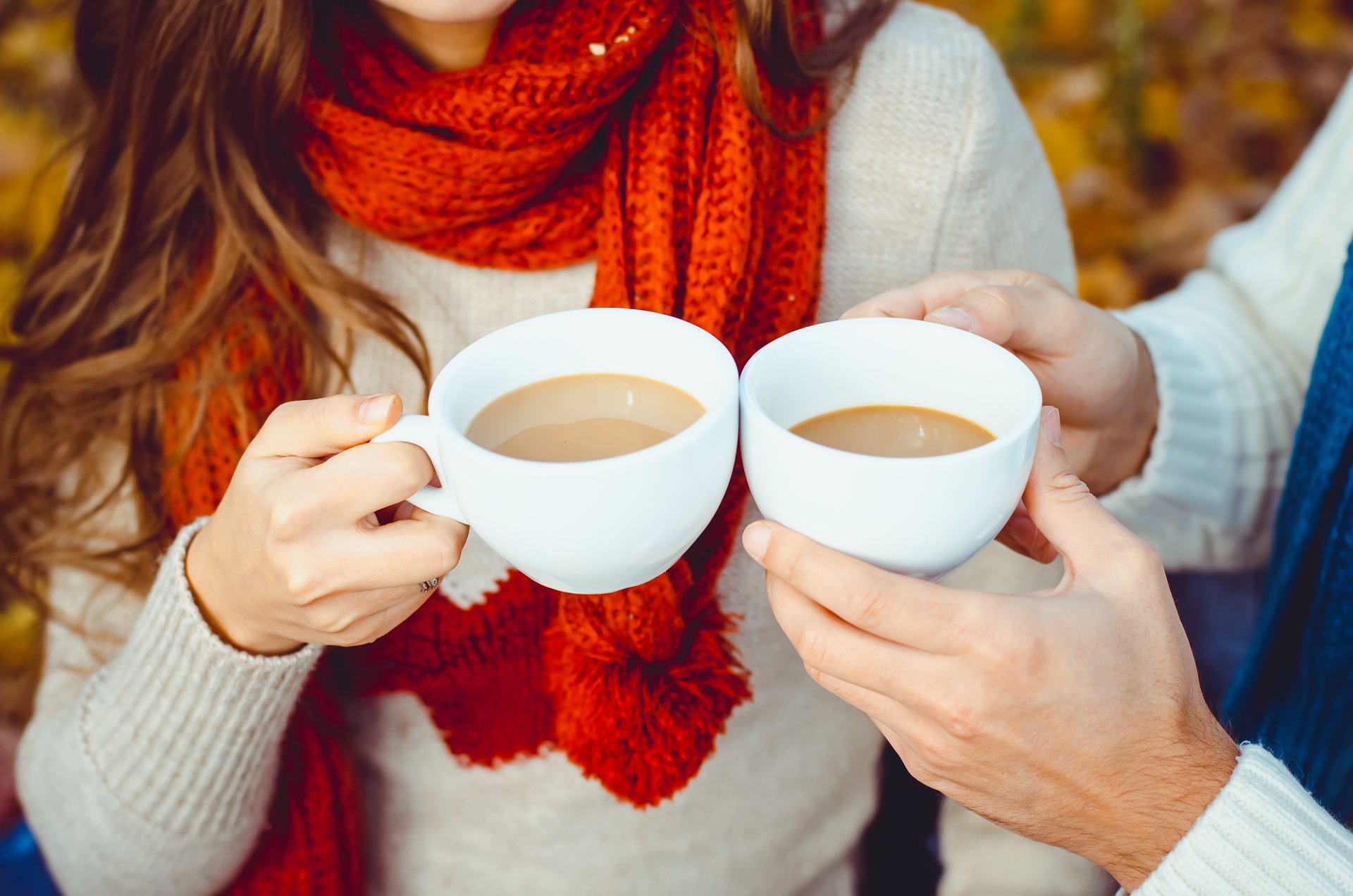 autunno caffè felice caldo tazza