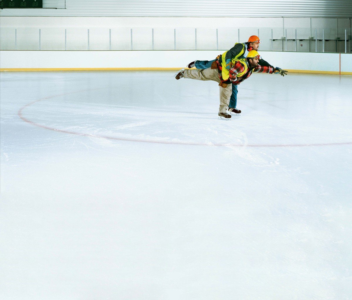 la glace les patineurs de travail de l humour