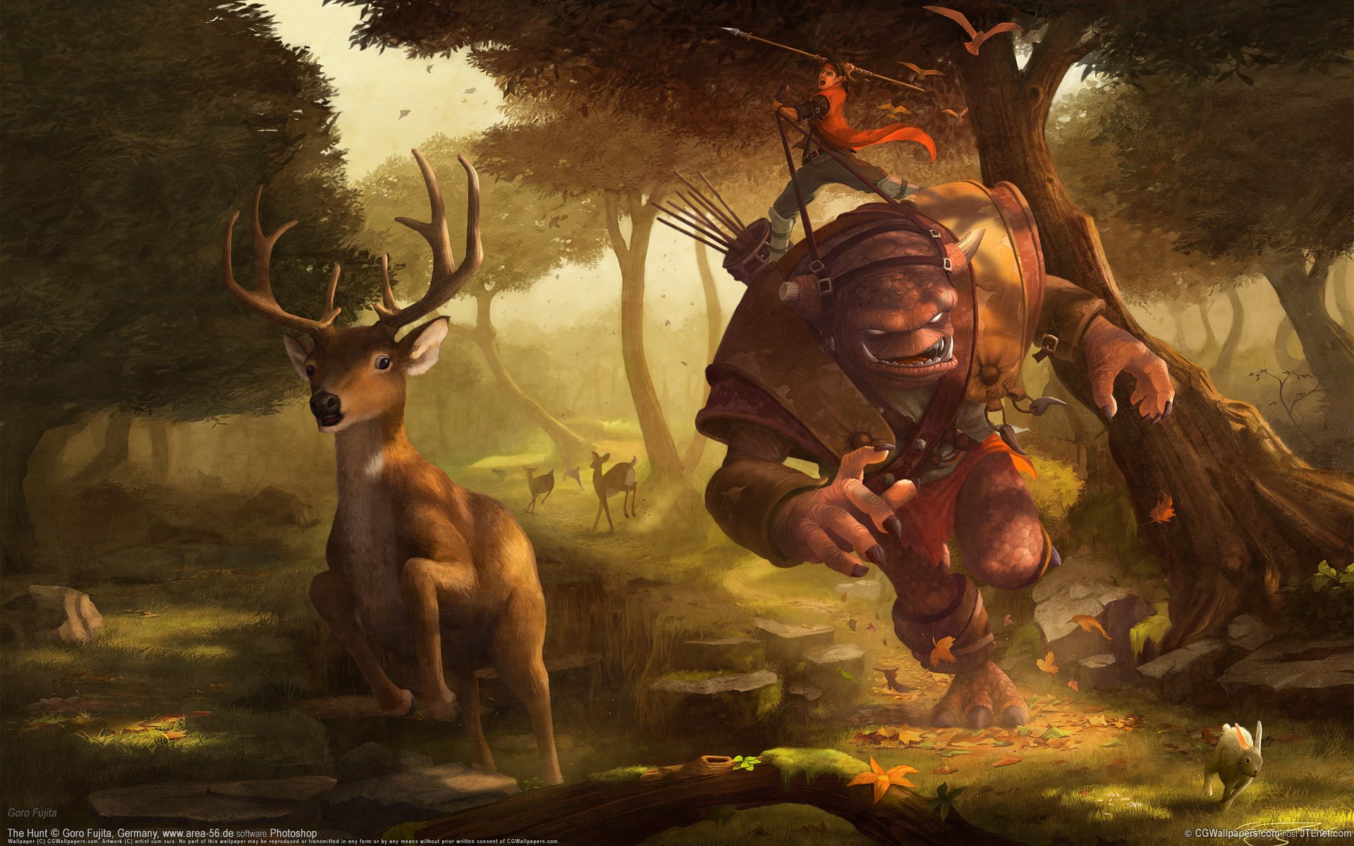 forest hunt reindeer goblin