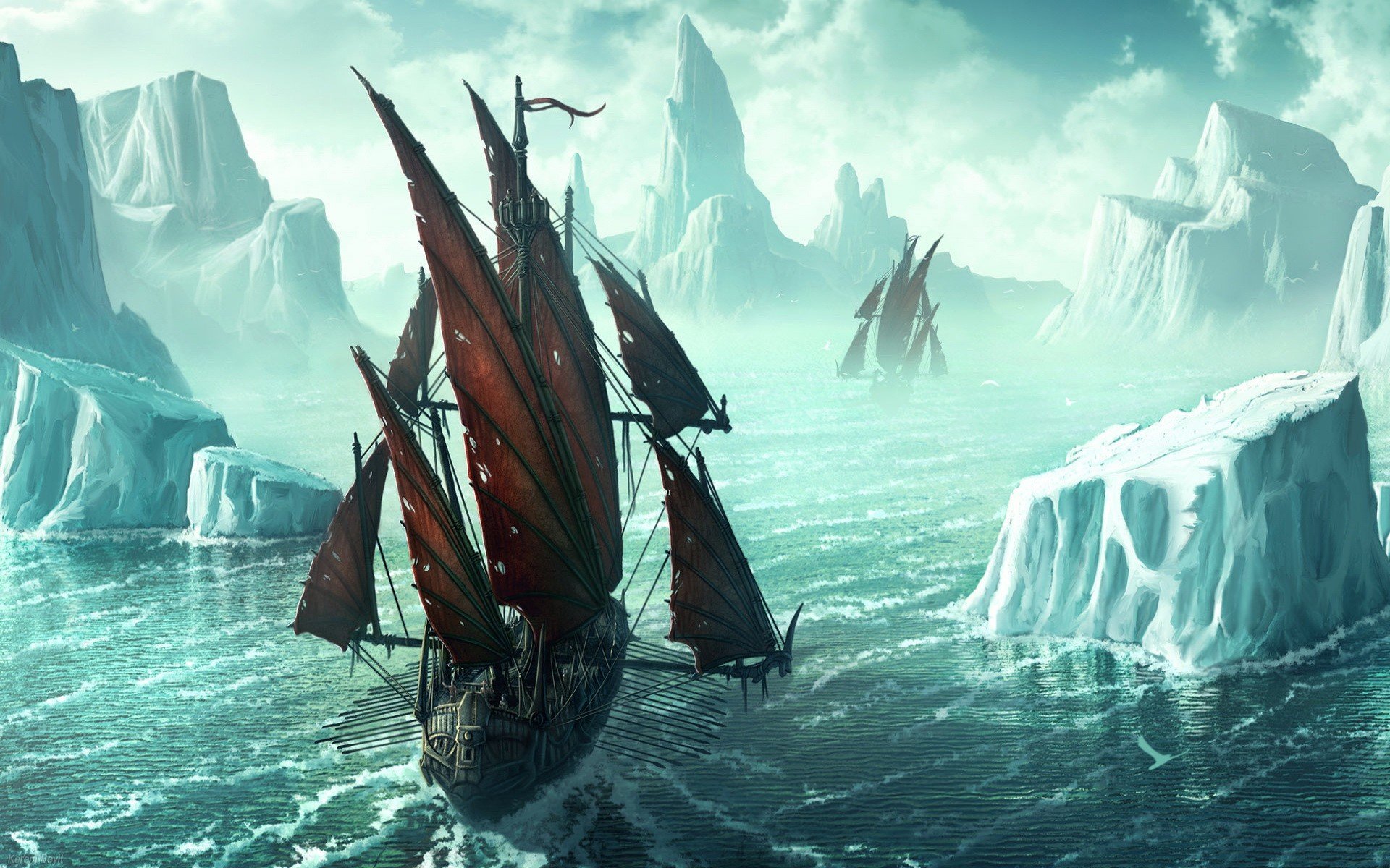 picture ice ship iceberg kerem beyit