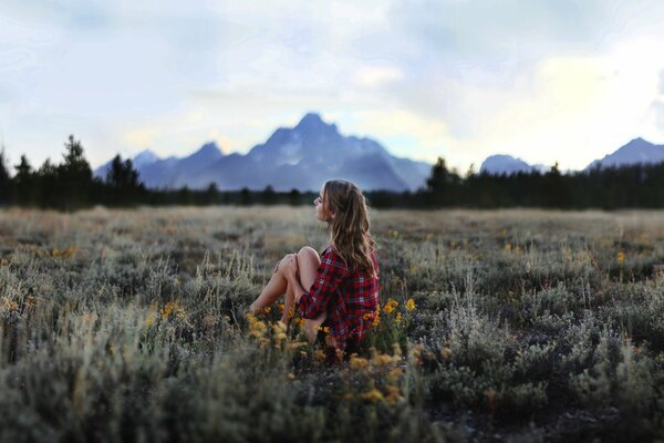 A stranger admires the beauty of nature