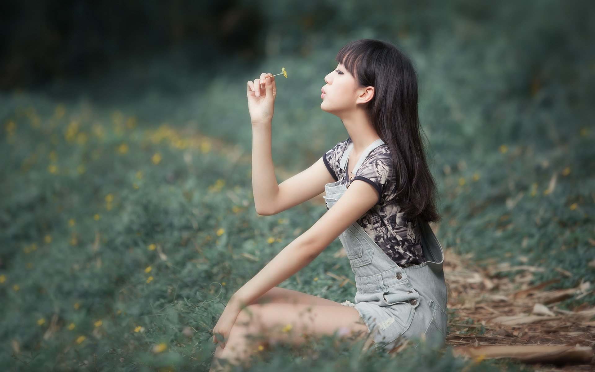 girl asian background