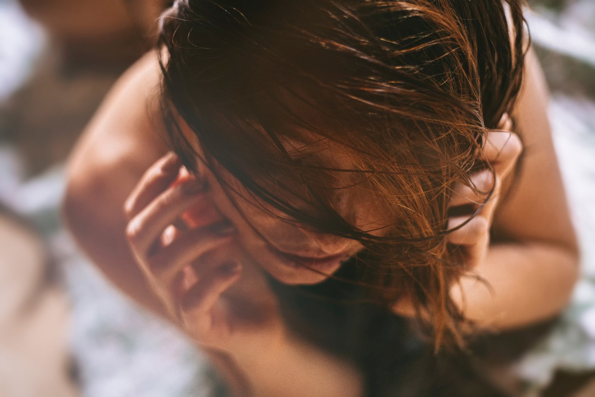 draufsicht haare sommersprossen