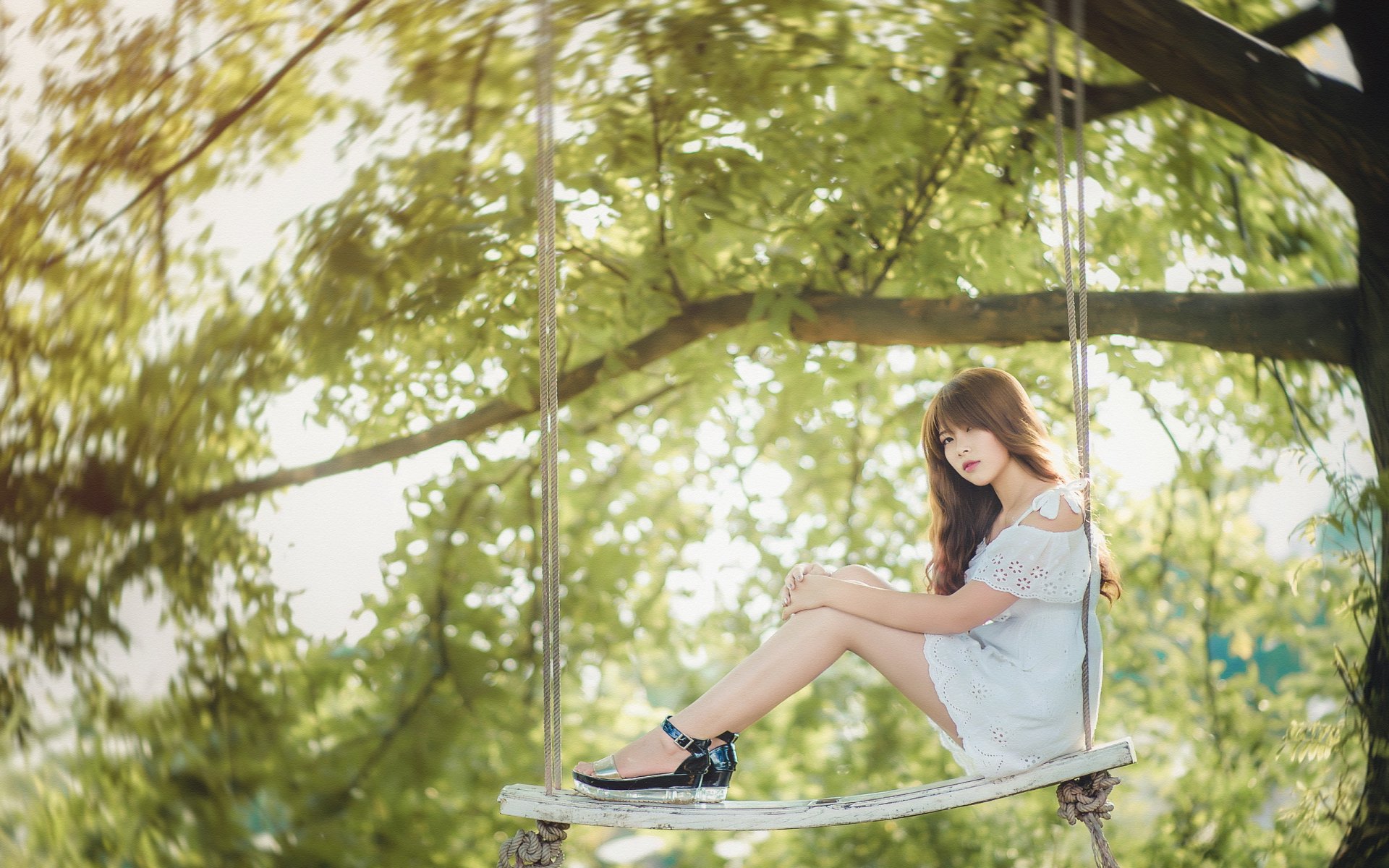 girl swing summer