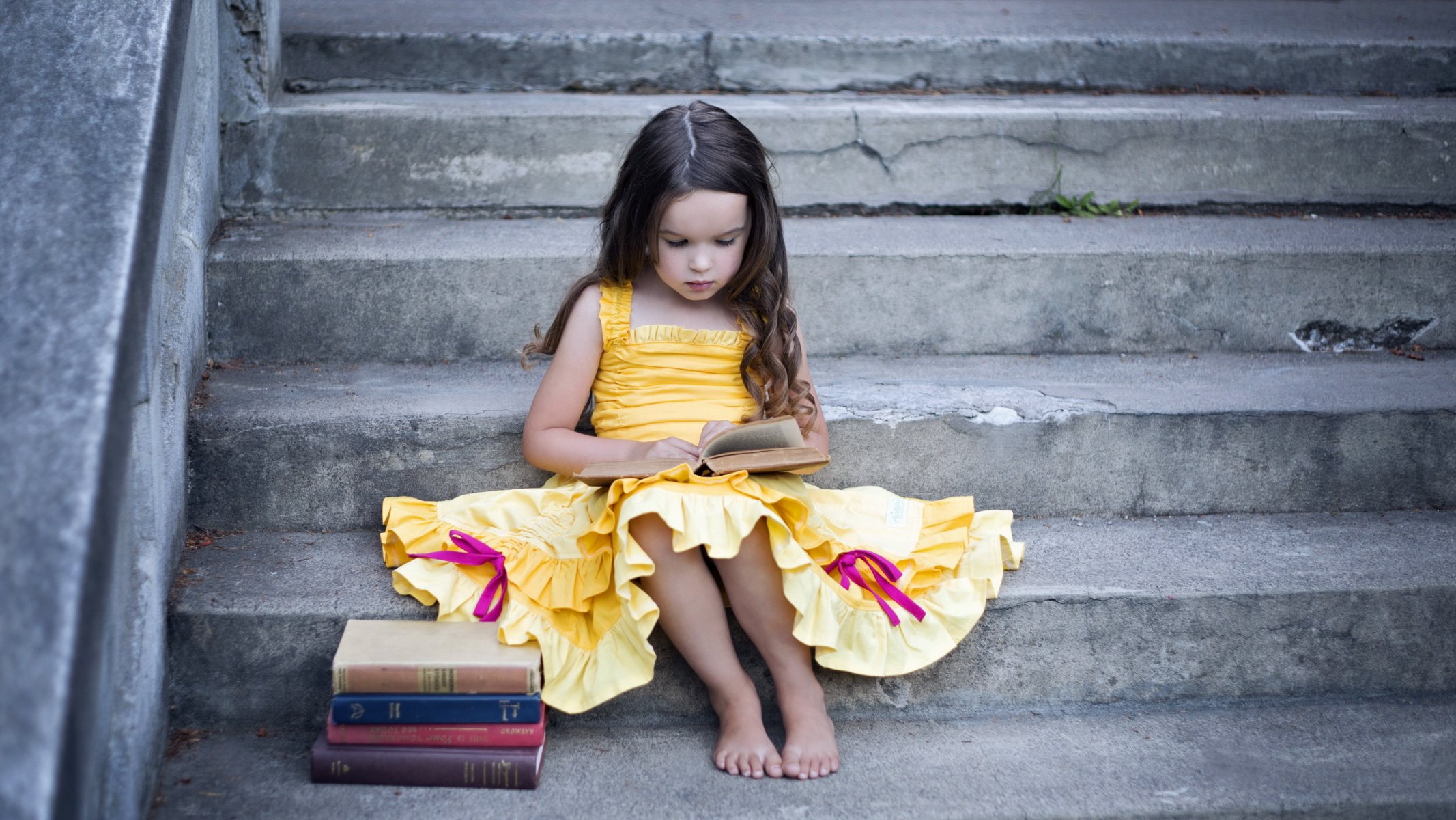 niña libros estado de ánimo