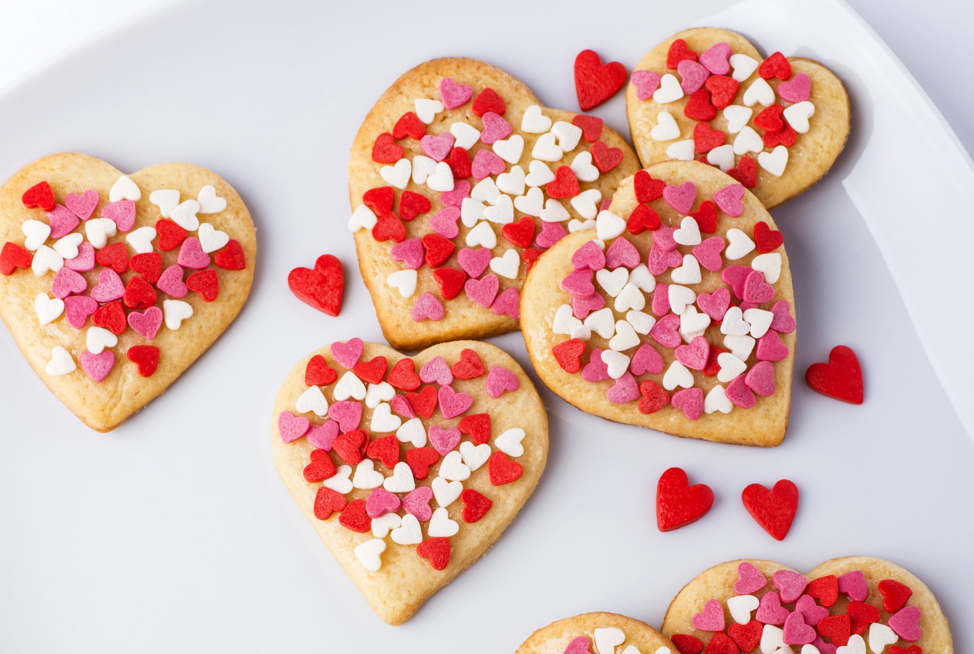 des biscuits des coeurs des coeurs des pâtisseries de la nourriture dessert l amour