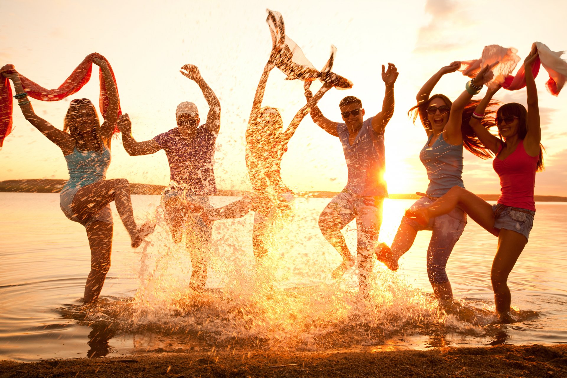 party youth beach dance fun mood