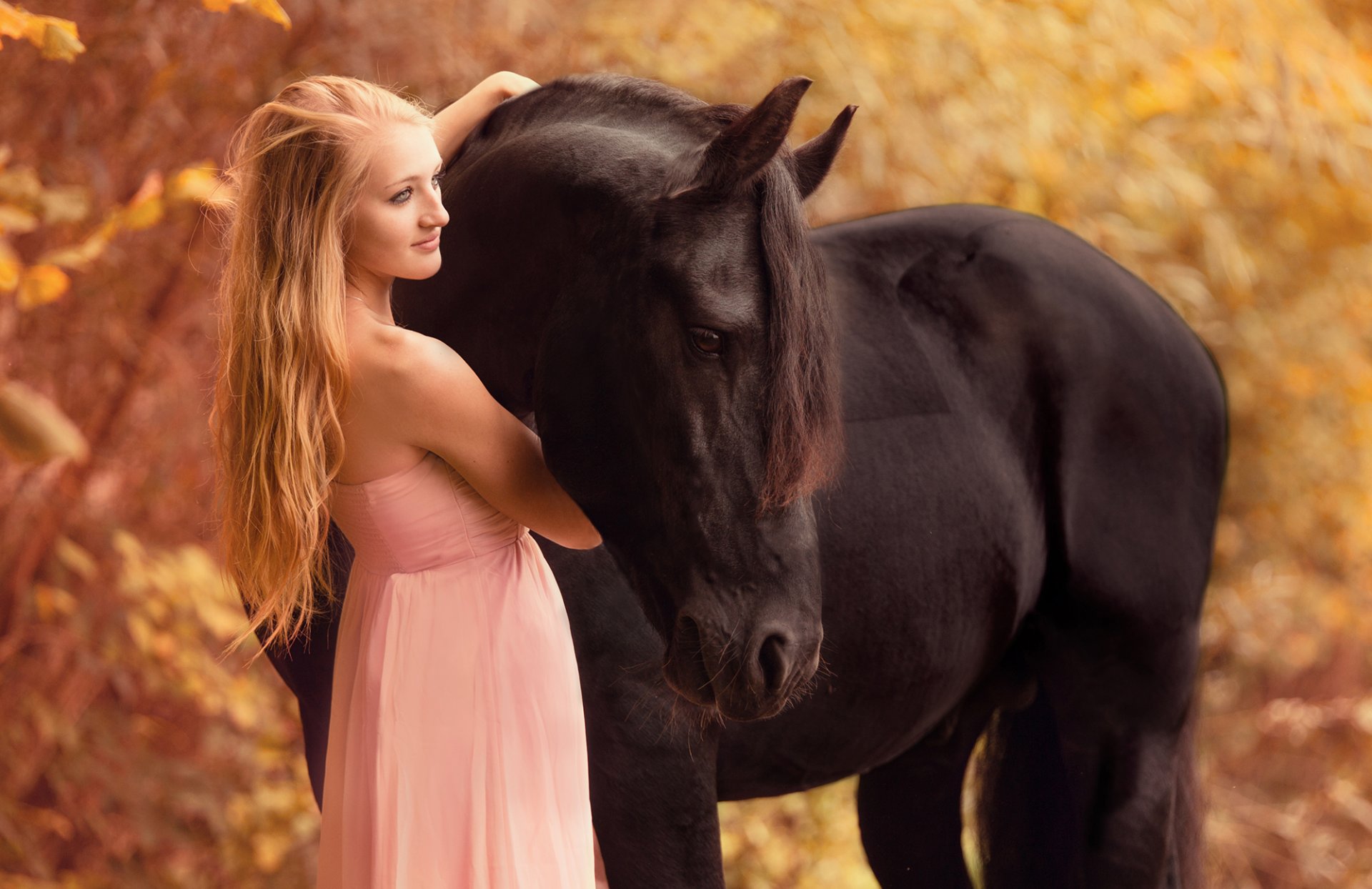 chica caballo estado de ánimo