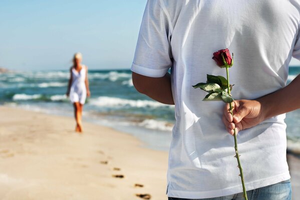 Mare spiaggia sabbia romanticismo