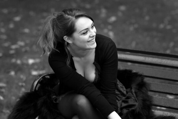 Photo noir et blanc d Imogen