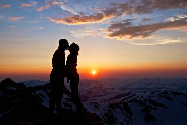 Romance en la cima de la montaña