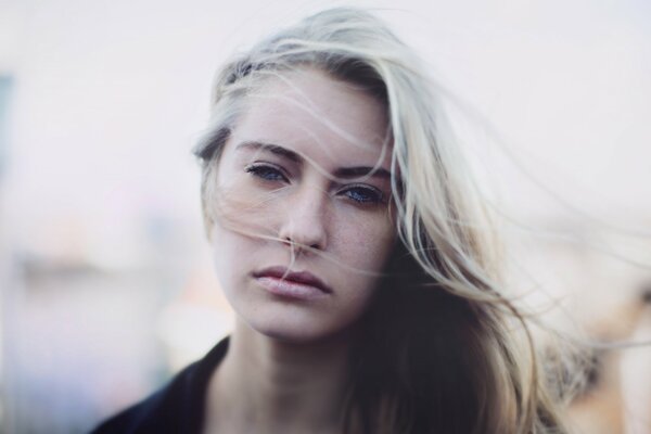 A beautiful girl. Pretty blonde