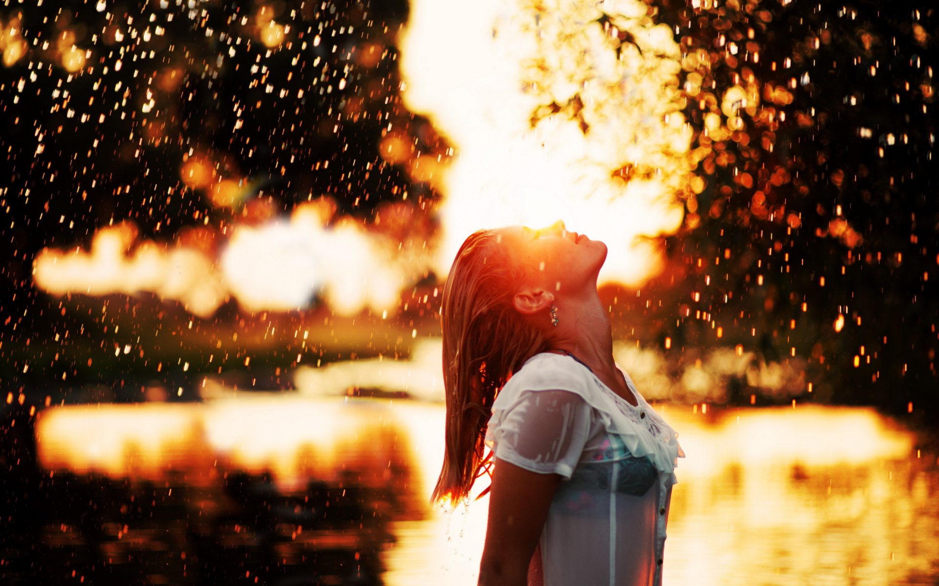 la jeune fille de la pluie de l humeur