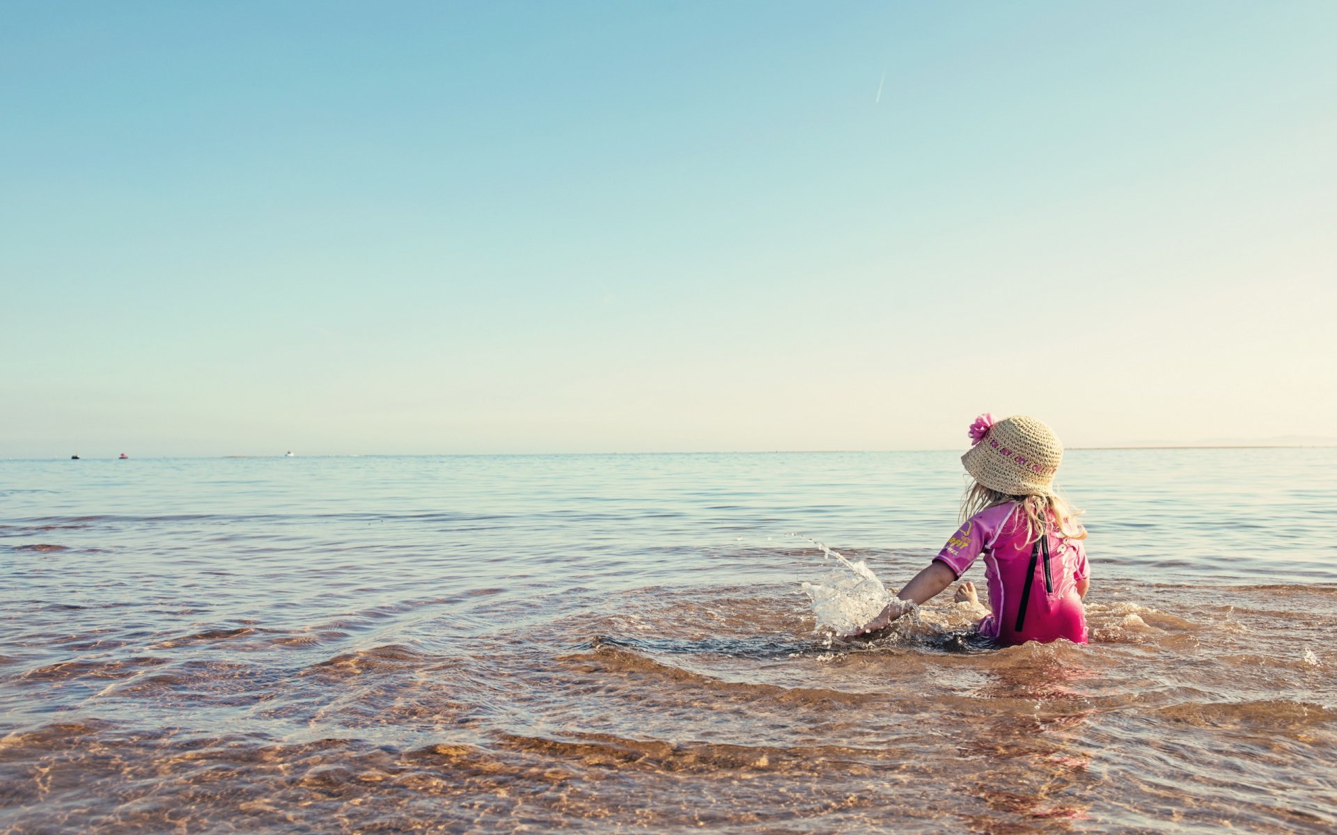 girl sea summer mood