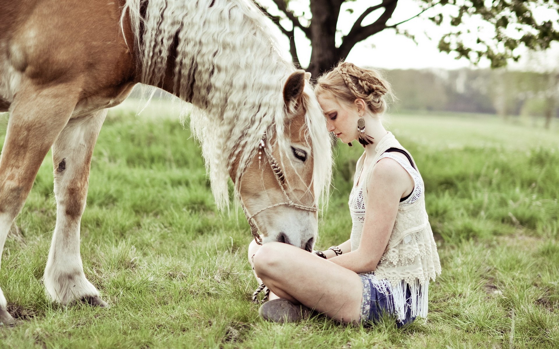 chica caballo estado de ánimo