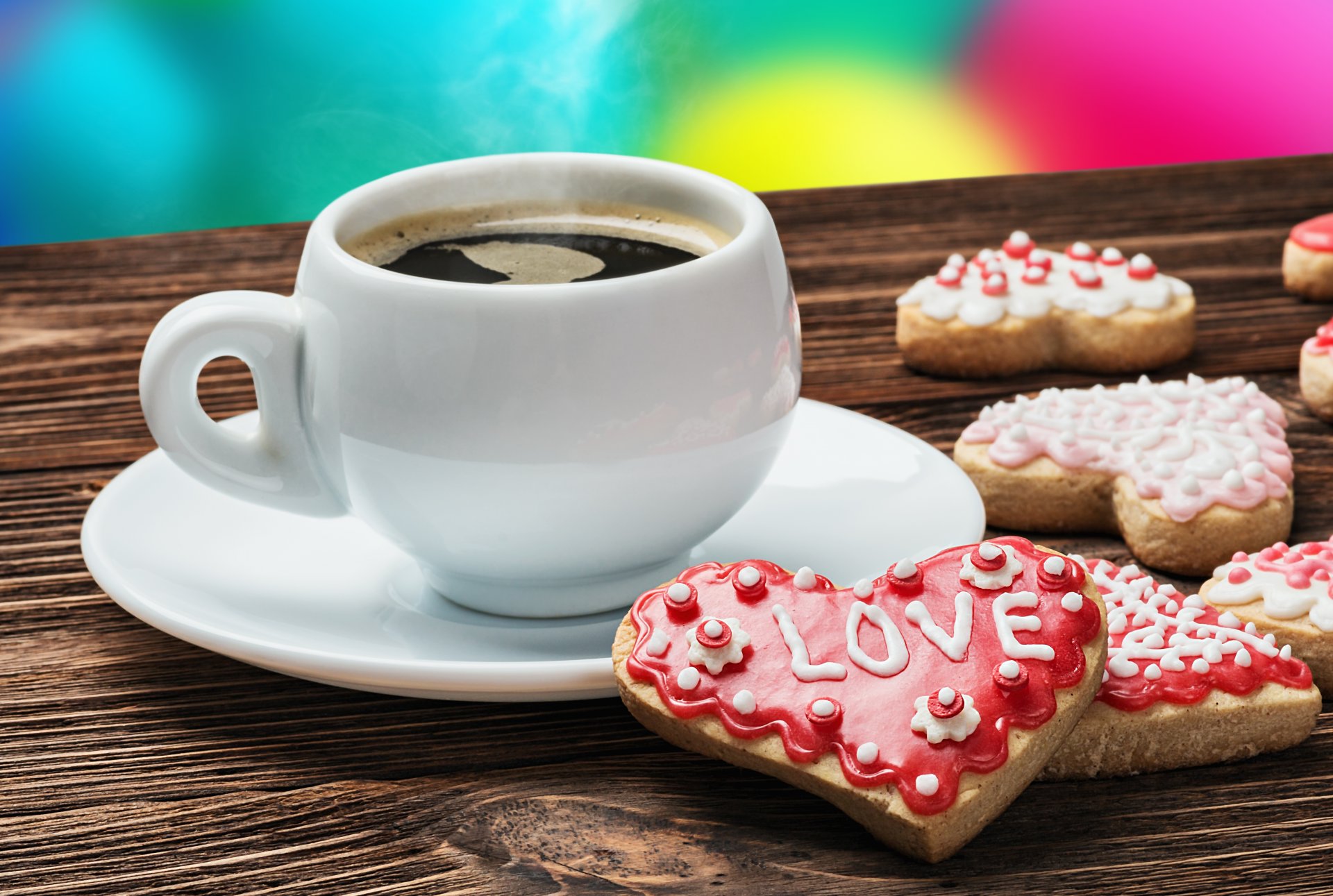 café taza galletas amor