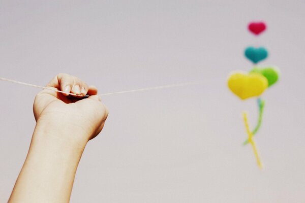 Balloons were given on September 1, I went out and let go to the sky