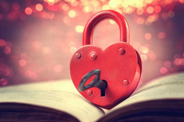 The lock embodies the search for the key to the heart