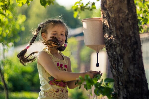 Verano en el campo y una infancia divertida