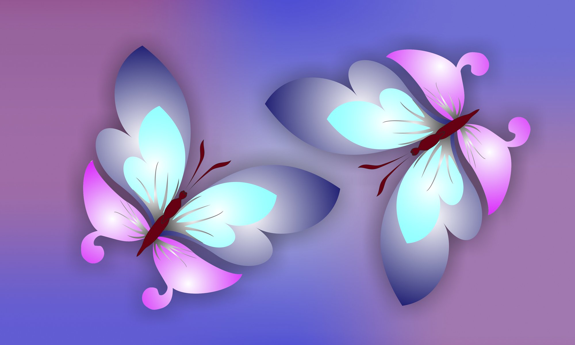 mood spring butterfly vector flowers tender