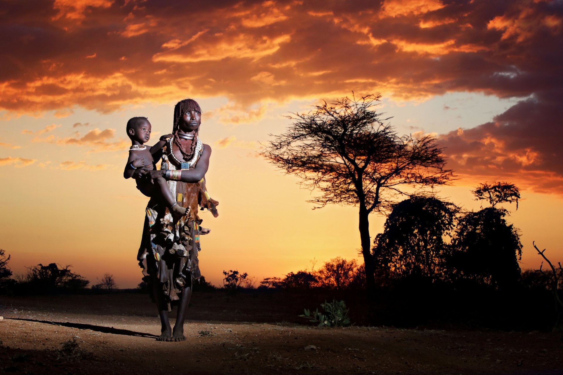 madre e figlio africa indigeni