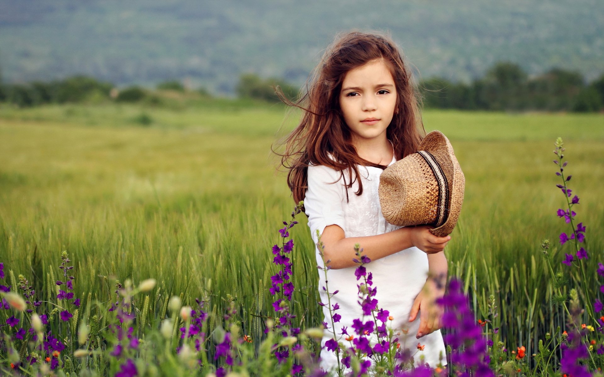 niña flores estado de ánimo