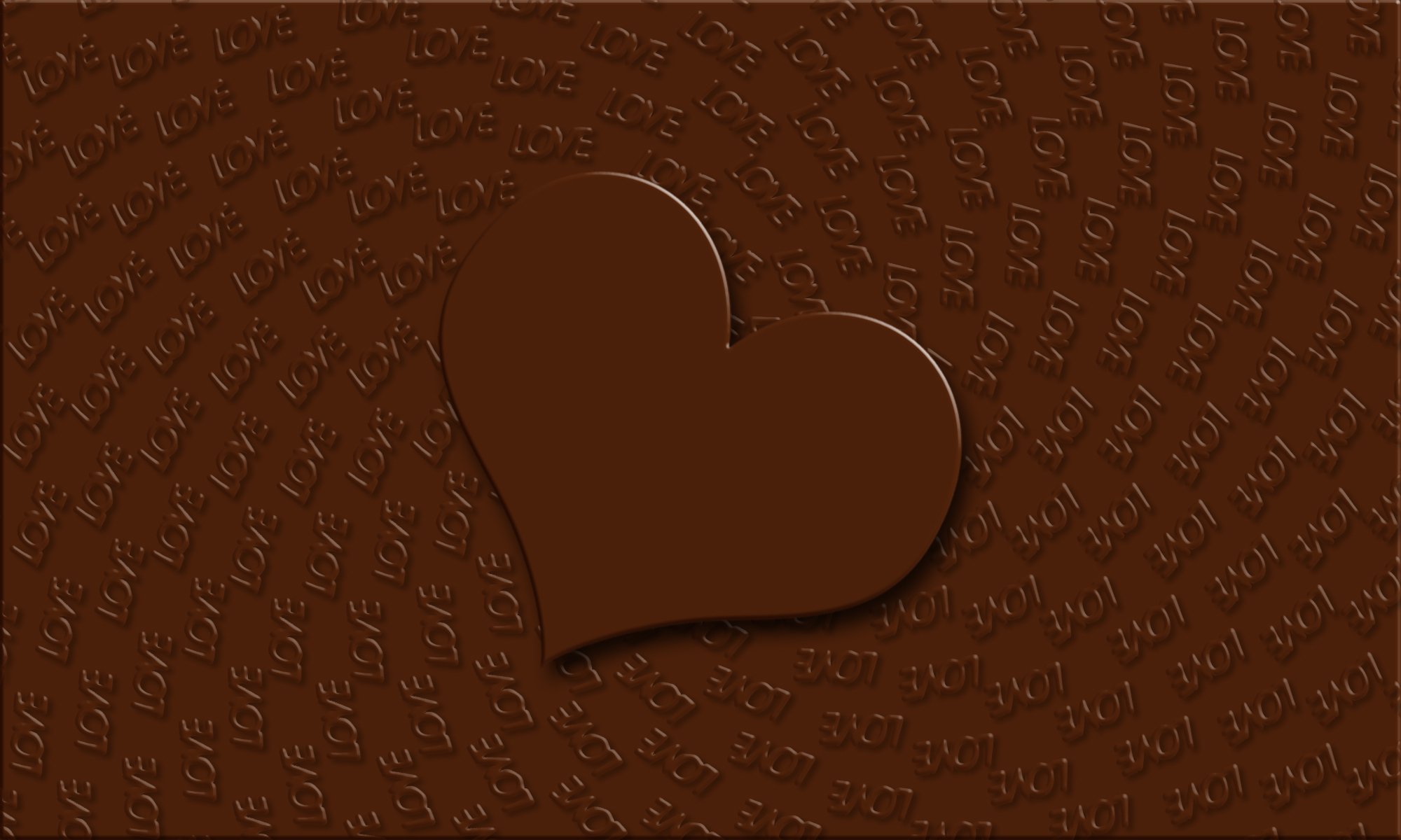 chocolate heart holiday love background wallpaper